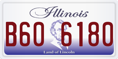 IL license plate B606180