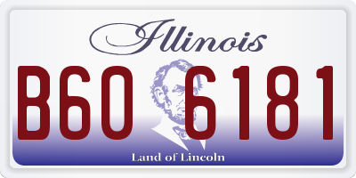 IL license plate B606181