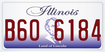 IL license plate B606184