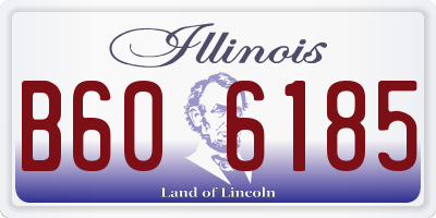 IL license plate B606185