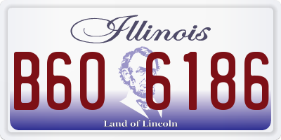 IL license plate B606186