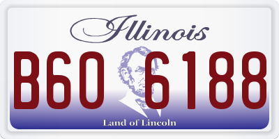IL license plate B606188