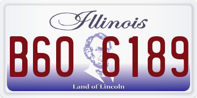 IL license plate B606189