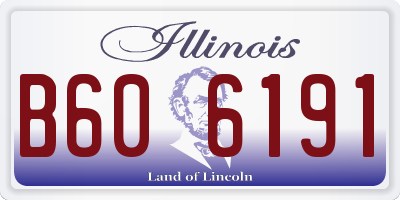 IL license plate B606191