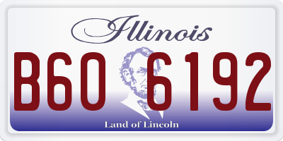 IL license plate B606192