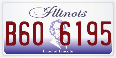 IL license plate B606195