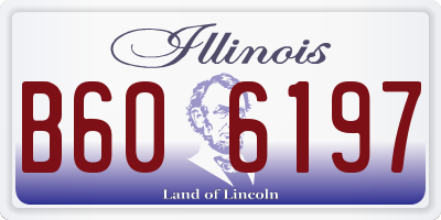 IL license plate B606197