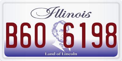 IL license plate B606198