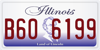 IL license plate B606199