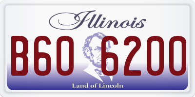 IL license plate B606200