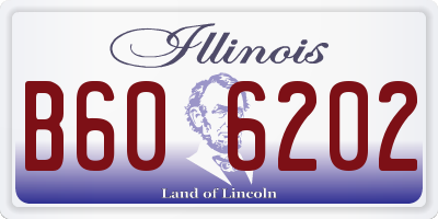 IL license plate B606202