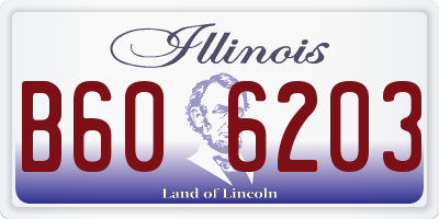 IL license plate B606203