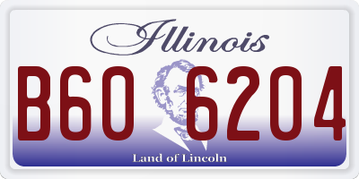 IL license plate B606204