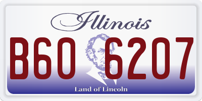 IL license plate B606207