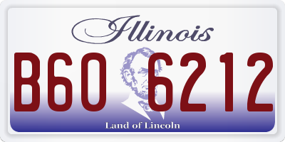 IL license plate B606212
