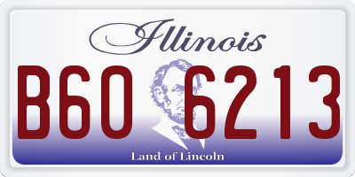 IL license plate B606213