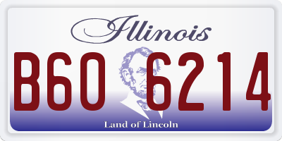 IL license plate B606214