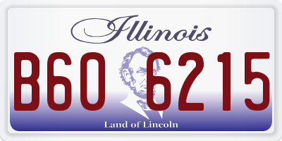 IL license plate B606215