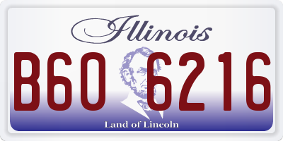 IL license plate B606216