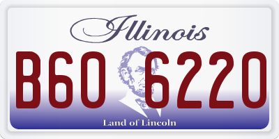 IL license plate B606220