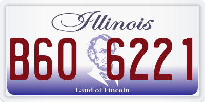 IL license plate B606221
