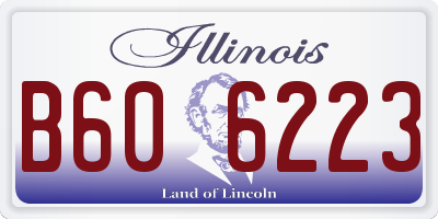 IL license plate B606223
