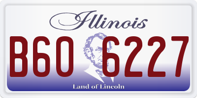 IL license plate B606227