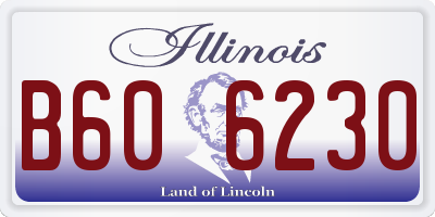 IL license plate B606230