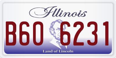 IL license plate B606231