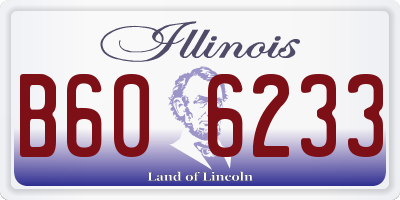 IL license plate B606233