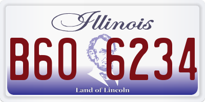 IL license plate B606234