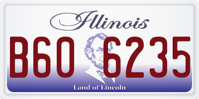 IL license plate B606235