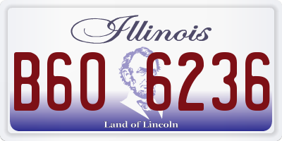 IL license plate B606236