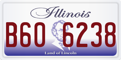 IL license plate B606238