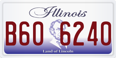 IL license plate B606240