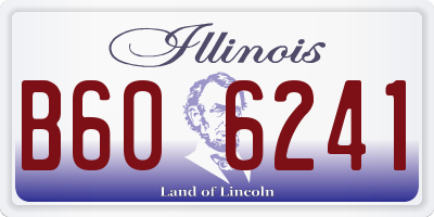 IL license plate B606241