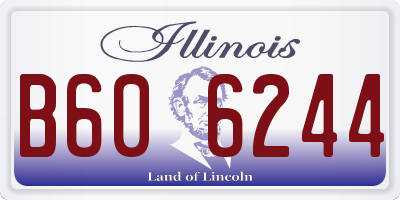 IL license plate B606244