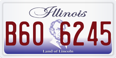 IL license plate B606245