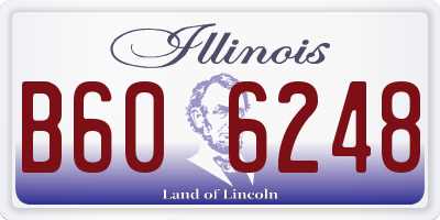 IL license plate B606248