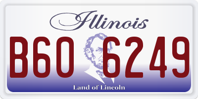 IL license plate B606249