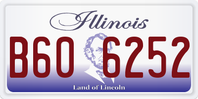 IL license plate B606252