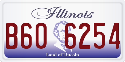 IL license plate B606254
