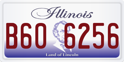 IL license plate B606256