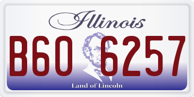 IL license plate B606257