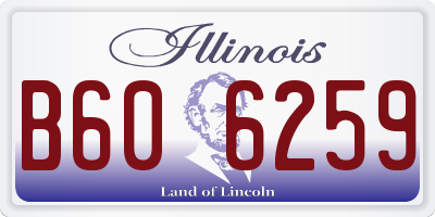 IL license plate B606259