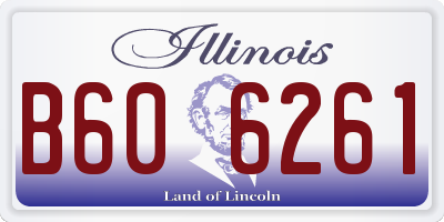 IL license plate B606261