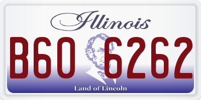 IL license plate B606262