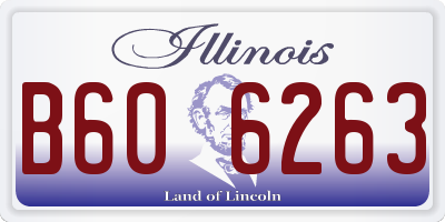 IL license plate B606263
