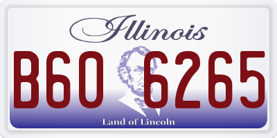 IL license plate B606265