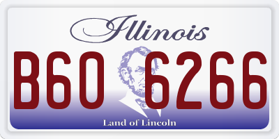 IL license plate B606266
